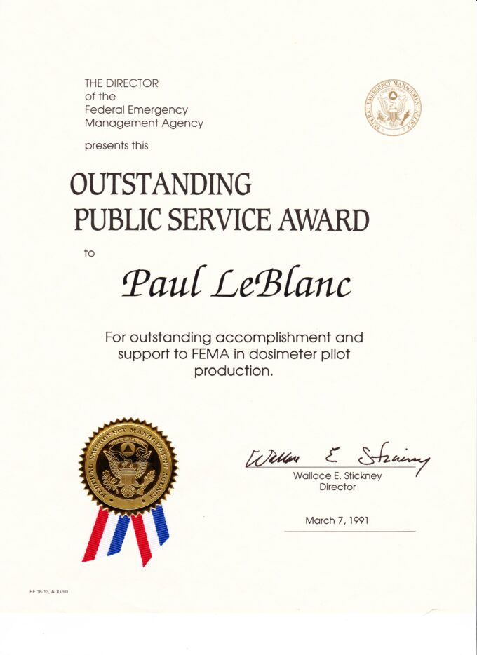 Award from FEMA